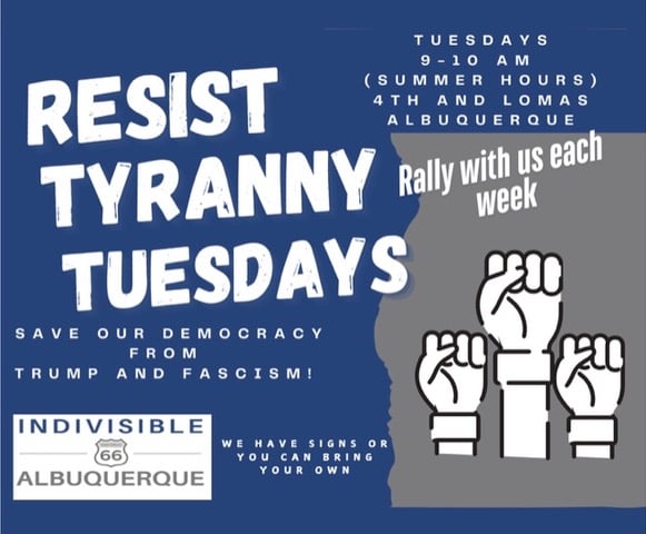 Resist Tyranny Tuesdays in Albuquerque